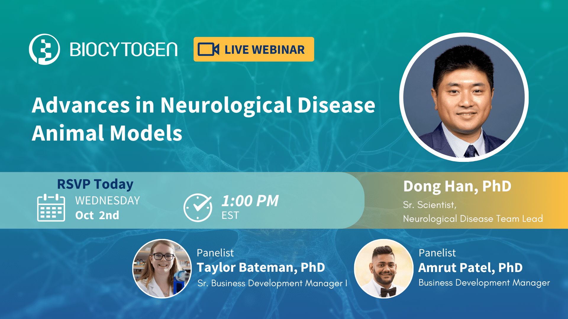 Biocytogen Webinar Series- Advances in Neurological Disease Animal Models